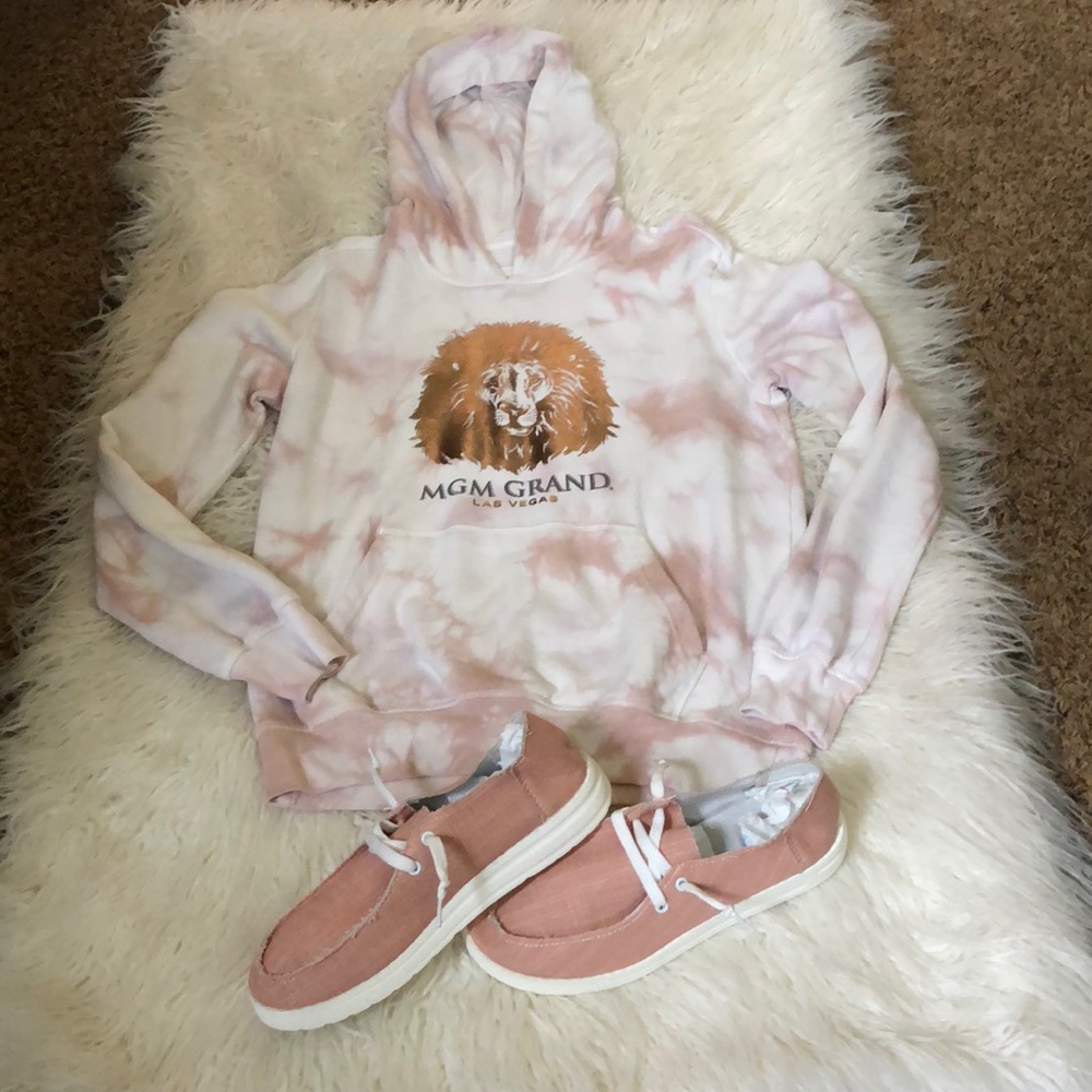 Tye-Dye Rose Pink Las Vegas Hoodie